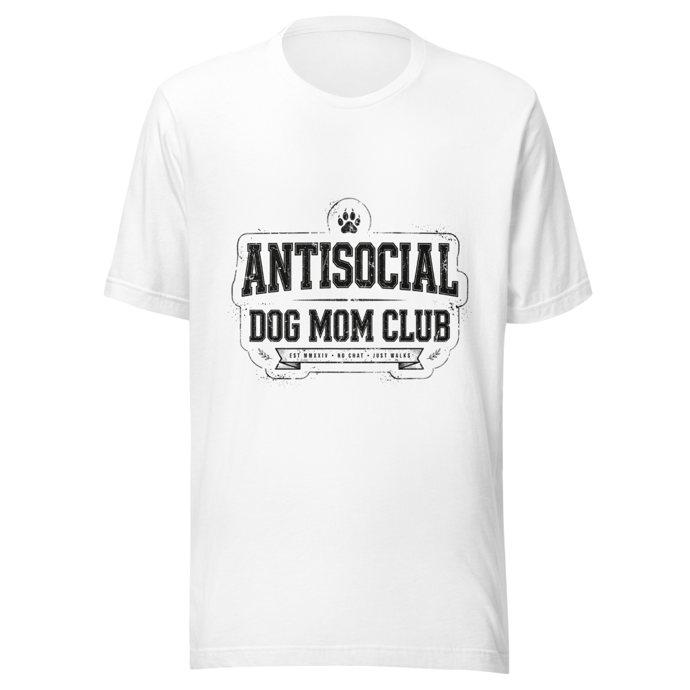 Antisocial Dog Mom Club - Introvert Mom Tee