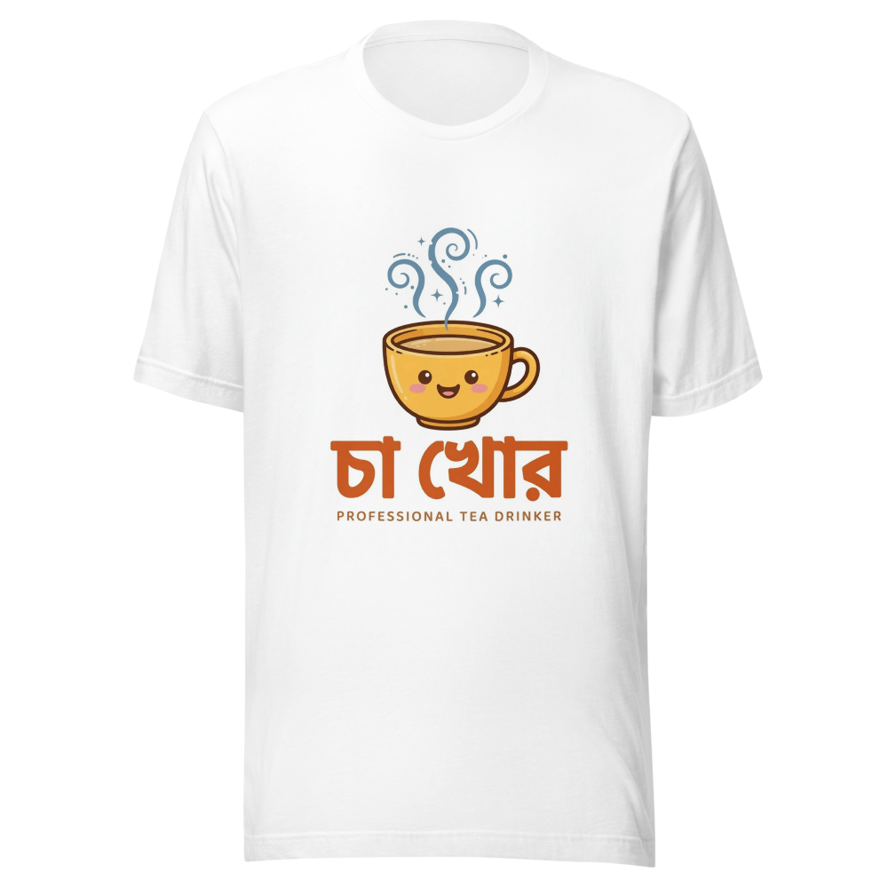 Cha Khor - Funny Bengali Tea Lover T-Shirt