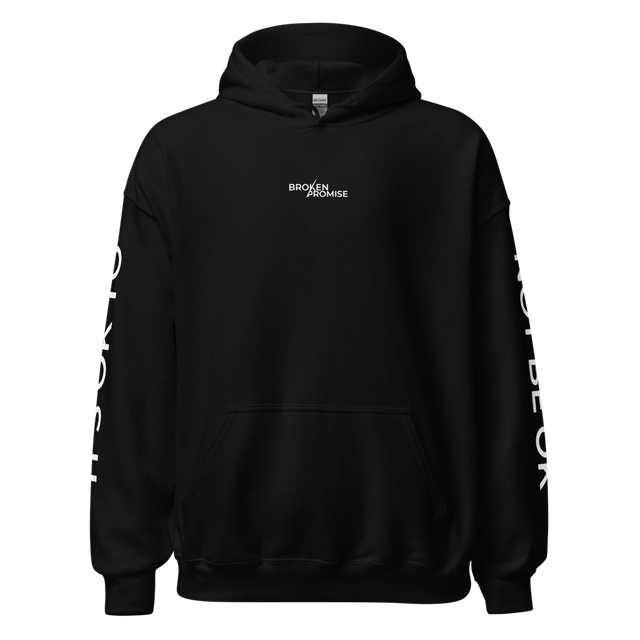 "IT'S OK TO NOT BE OK" Hoodie Black