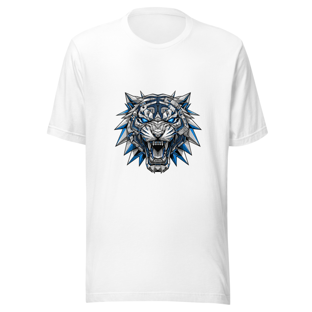 Cyber Tiger Roar - Geometric Tech Predator