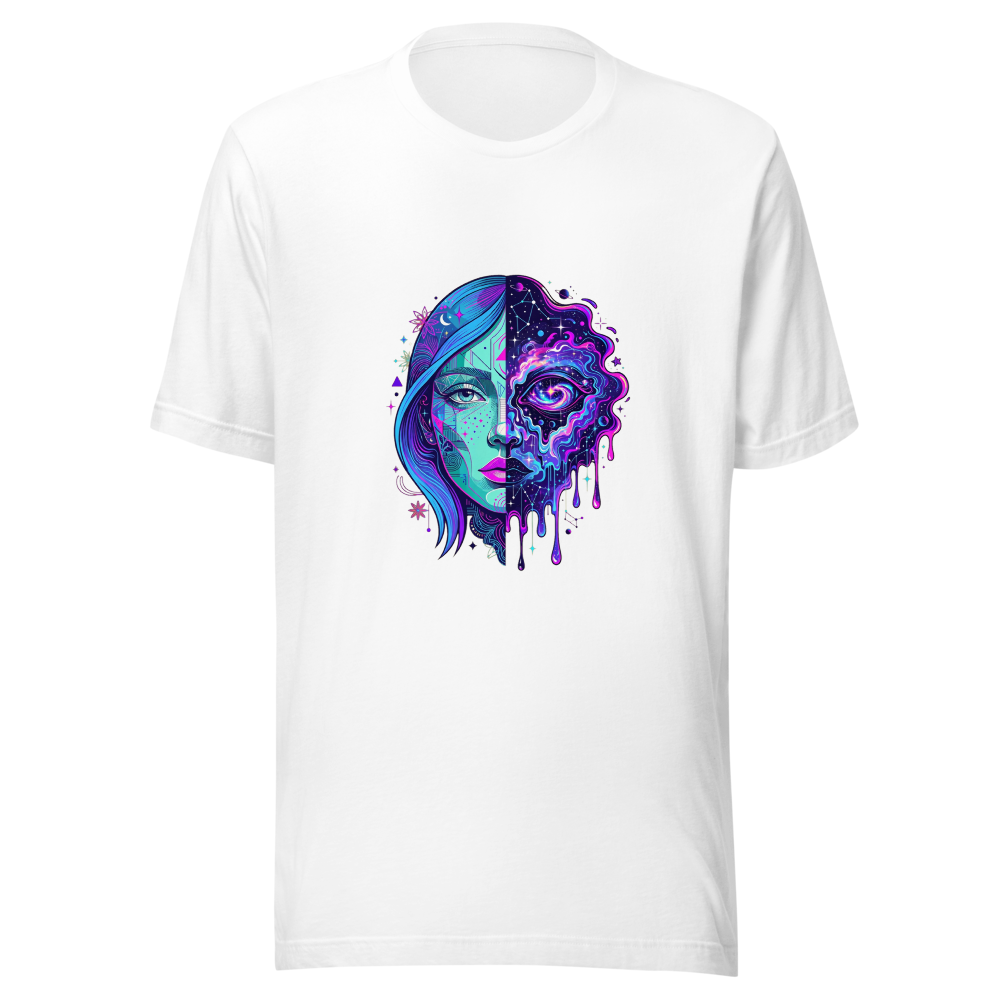Melting Galaxy Face - Surreal Dream Aesthetic Art