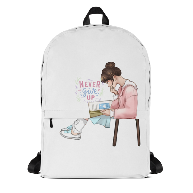 Never Give Up – Motivational Student Backpack | Al