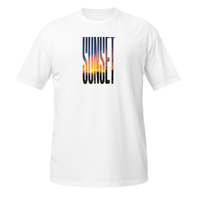 Chasing The Sun Tropical Sunset Typography