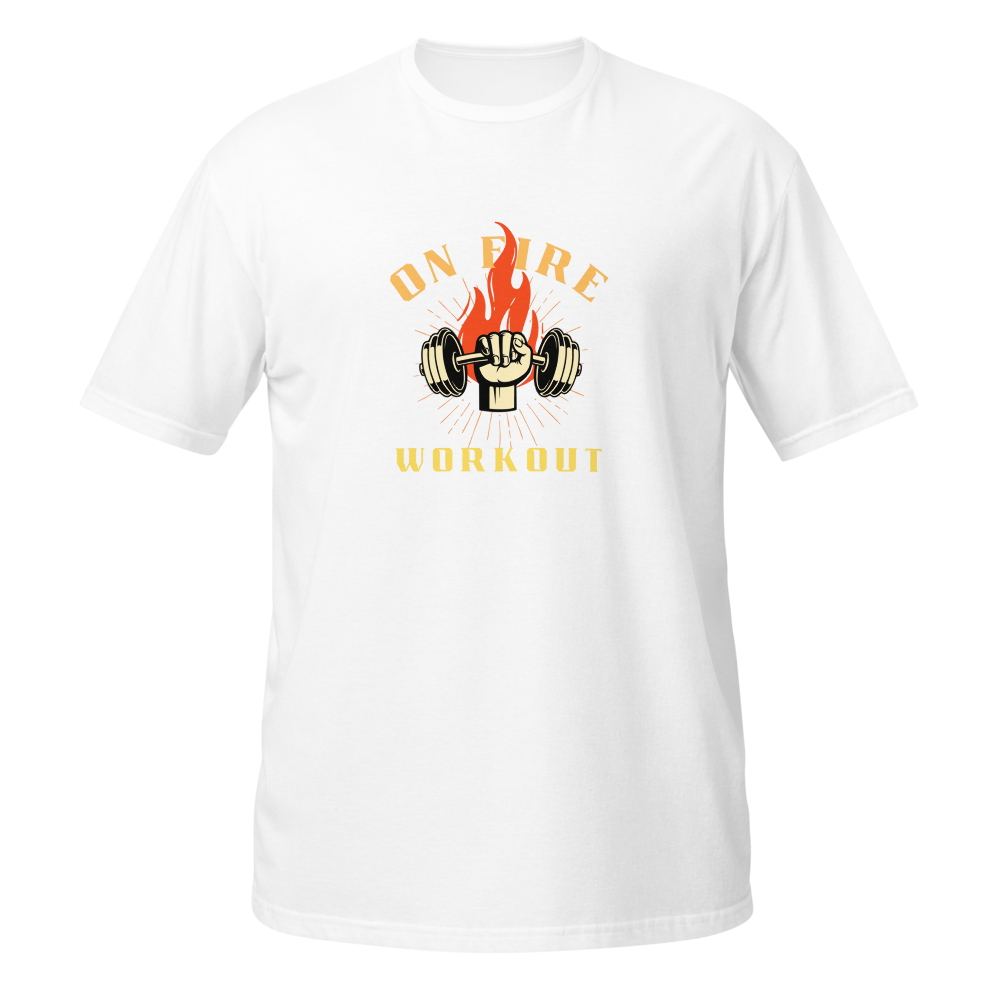 On Fire Workout Gym Fitness T-Shirt