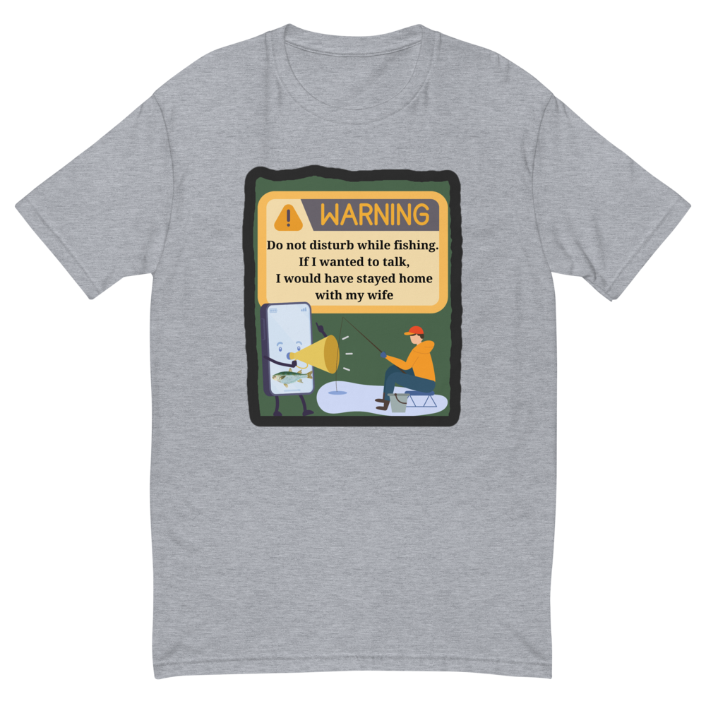 Do Not Disturb While Fishing Funny Husband Wife Qu