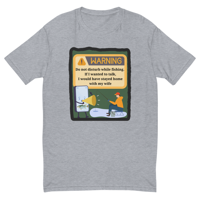Do Not Disturb While Fishing Funny Husband Wife Qu