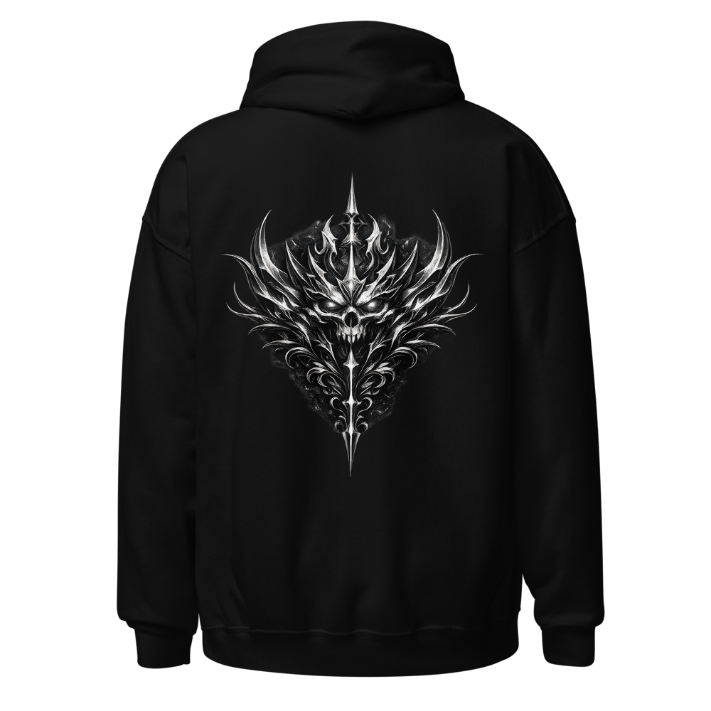 Dark Gothic Skull Heavyweight Hoodie