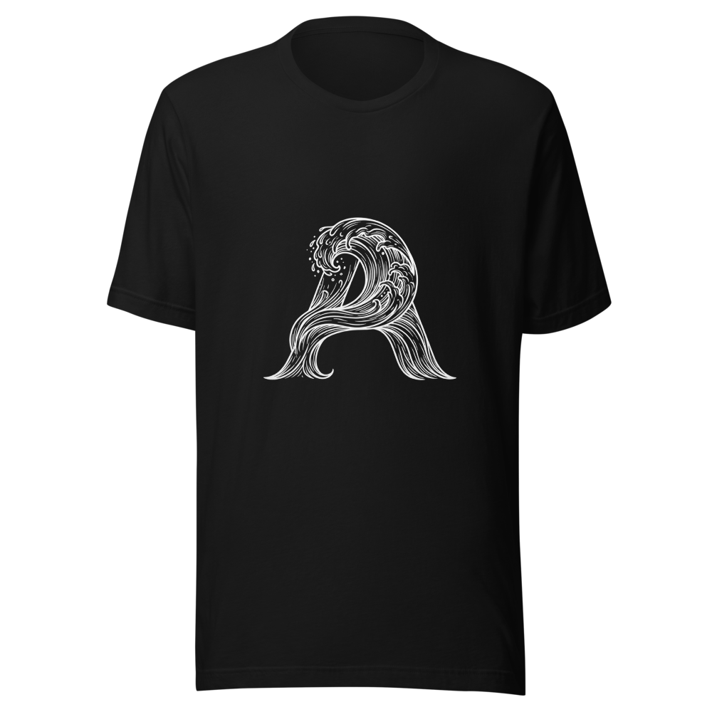 Azure Threads Urban Wave T-Shirt
