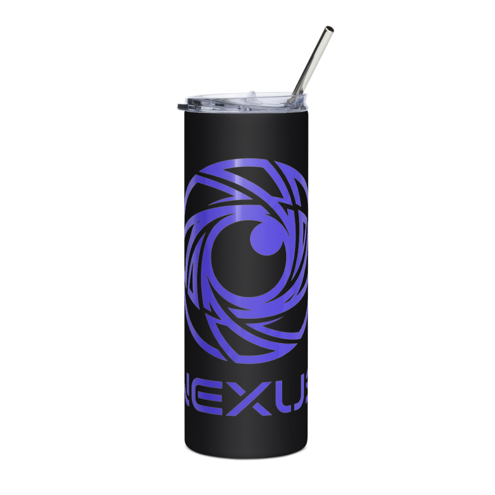 Blue Abstract stainess steel tumbler