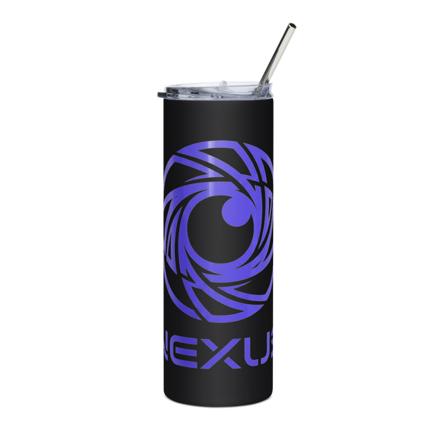 Blue Abstract stainess steel tumbler