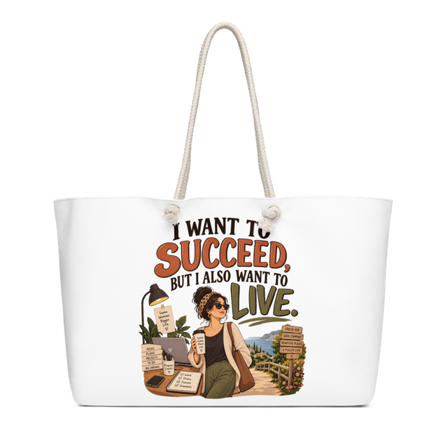 Mama Leenah – Succeed, But Also Live Weekender Bag