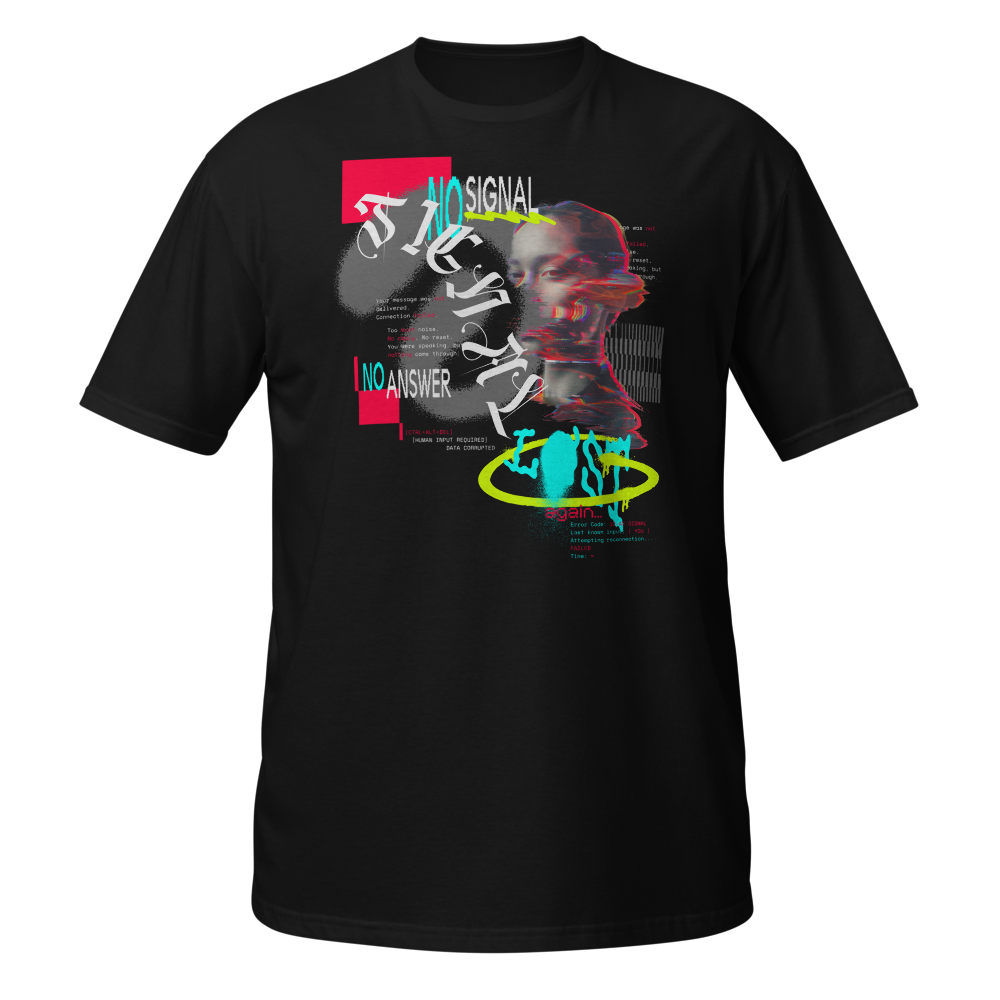 No Signal No Answer Modern Abstract T-Shirt