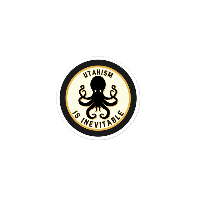 Official Utahism Vinyl Sticker (3" × 3")