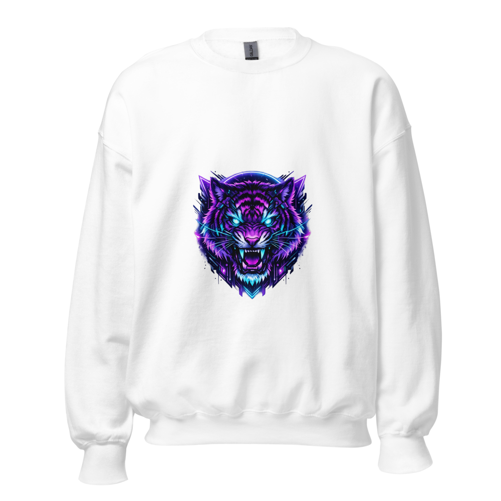 Neon Purple Wolf Sweatshirt 
