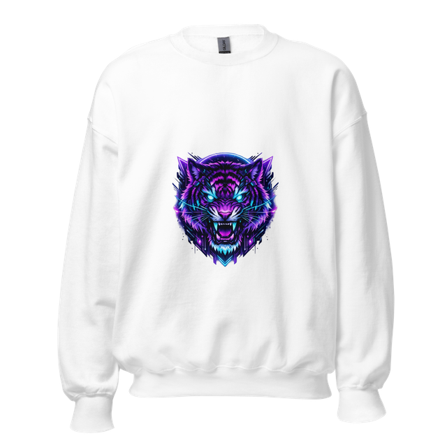 Neon Purple Wolf Sweatshirt