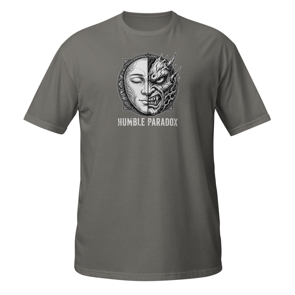 Humble Paradox — Dual Faces Charcoal Tee