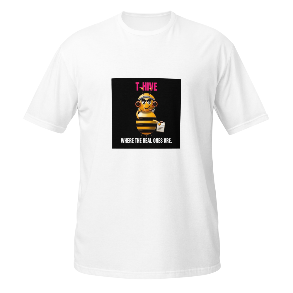 Talentless Podcast White BeeHive T-Shirt 