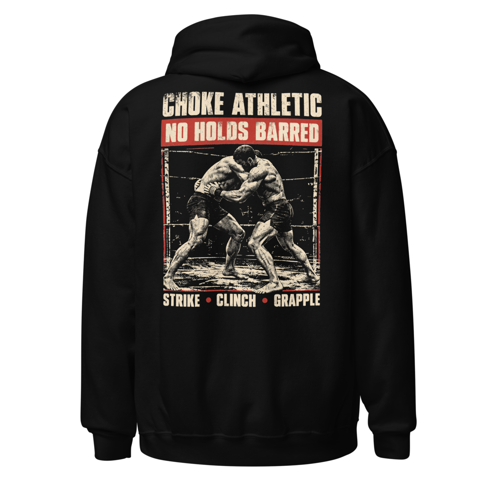Choke Athletic No Holds Barred Black Heavy Hoodie