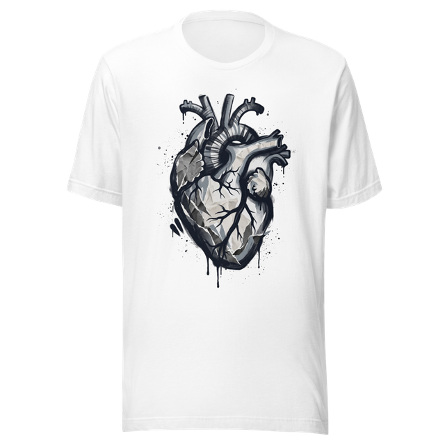 Anatomical Heart Graphic Tee | Expressive Art Unis