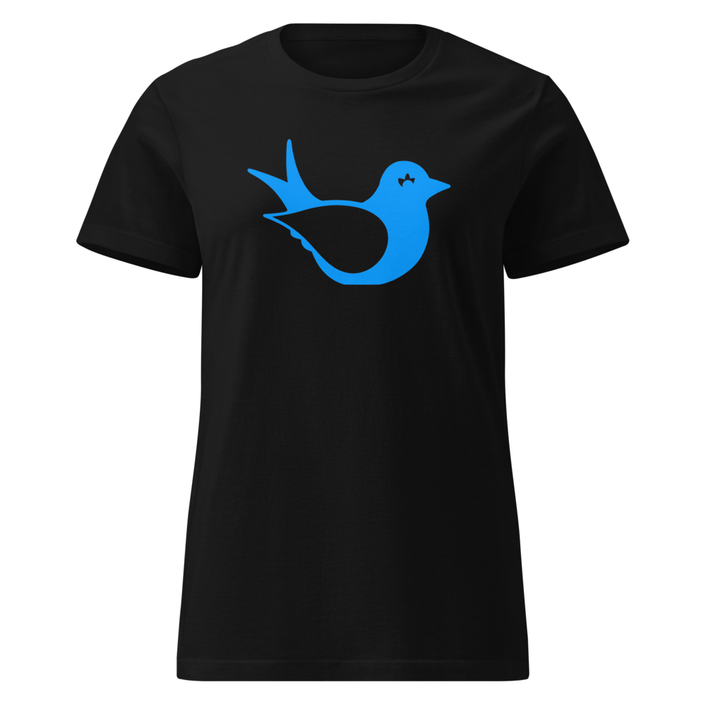 Cute gift idea blue bird silhouette