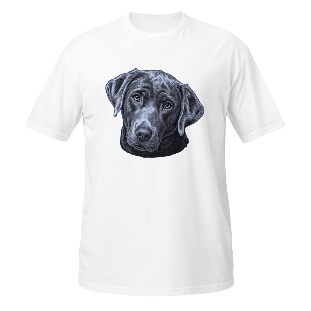 Sketch-style dog portrait
