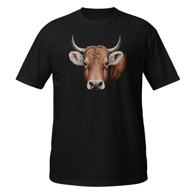 Portrait of a cow's head farm animal