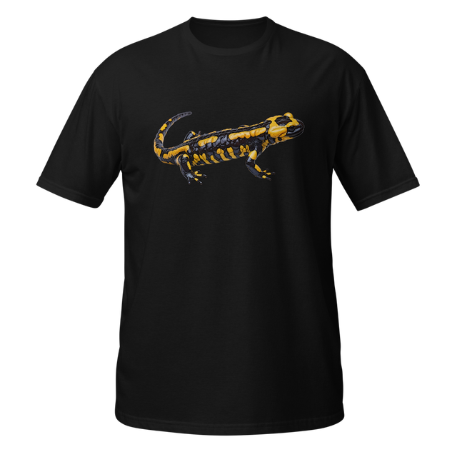 Fire salamander yellow and black pattern
