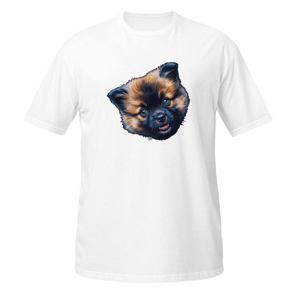 Blue-eyed, fluffy Eurasier head