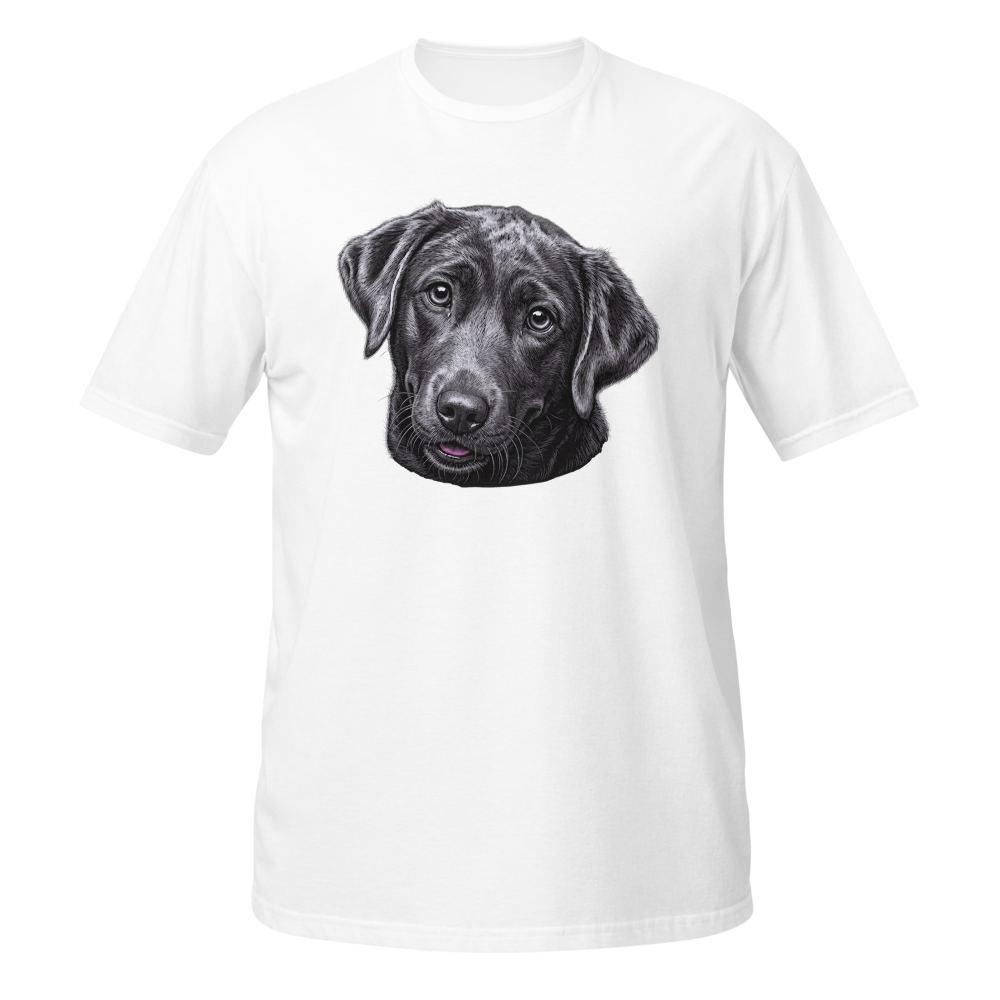 Black Labrador head illustration