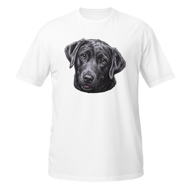 Black Labrador head illustration