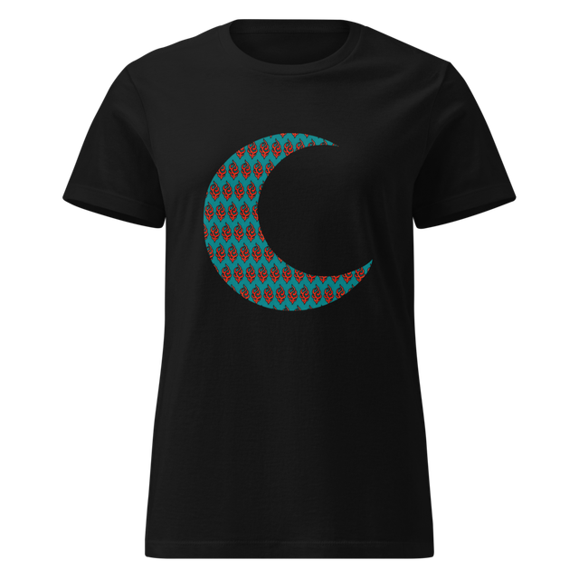 Persian tendril pattern, crescent moon, bedroom