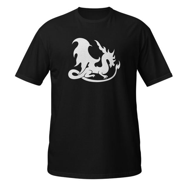Fantasy Design Flame Dragon Silhouette