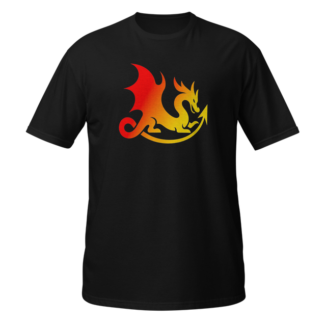 Flame-style white dragon silhouette