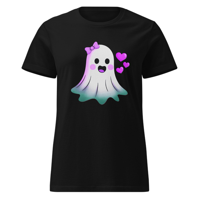 Ghost girl with hearts, pastel ghost