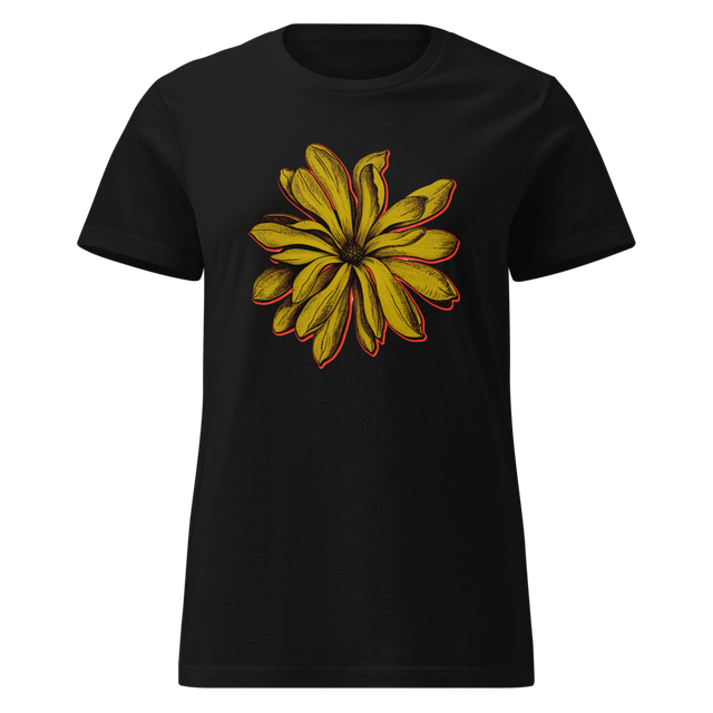 Floral outfit star magnolias monochrome