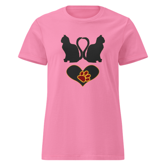 Stylish double image of a “cat heart”