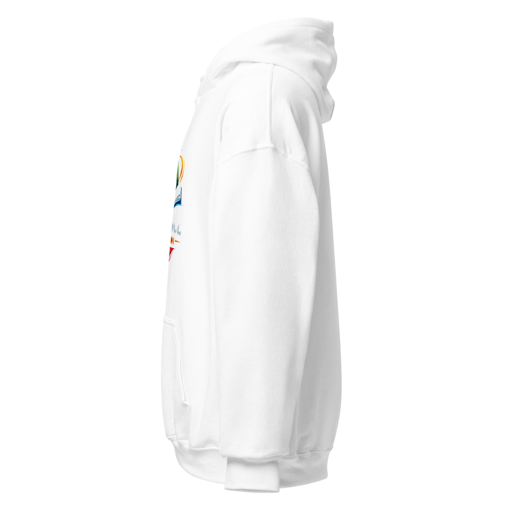 Hoodie blanc unisexe - Minimaliste confortable 