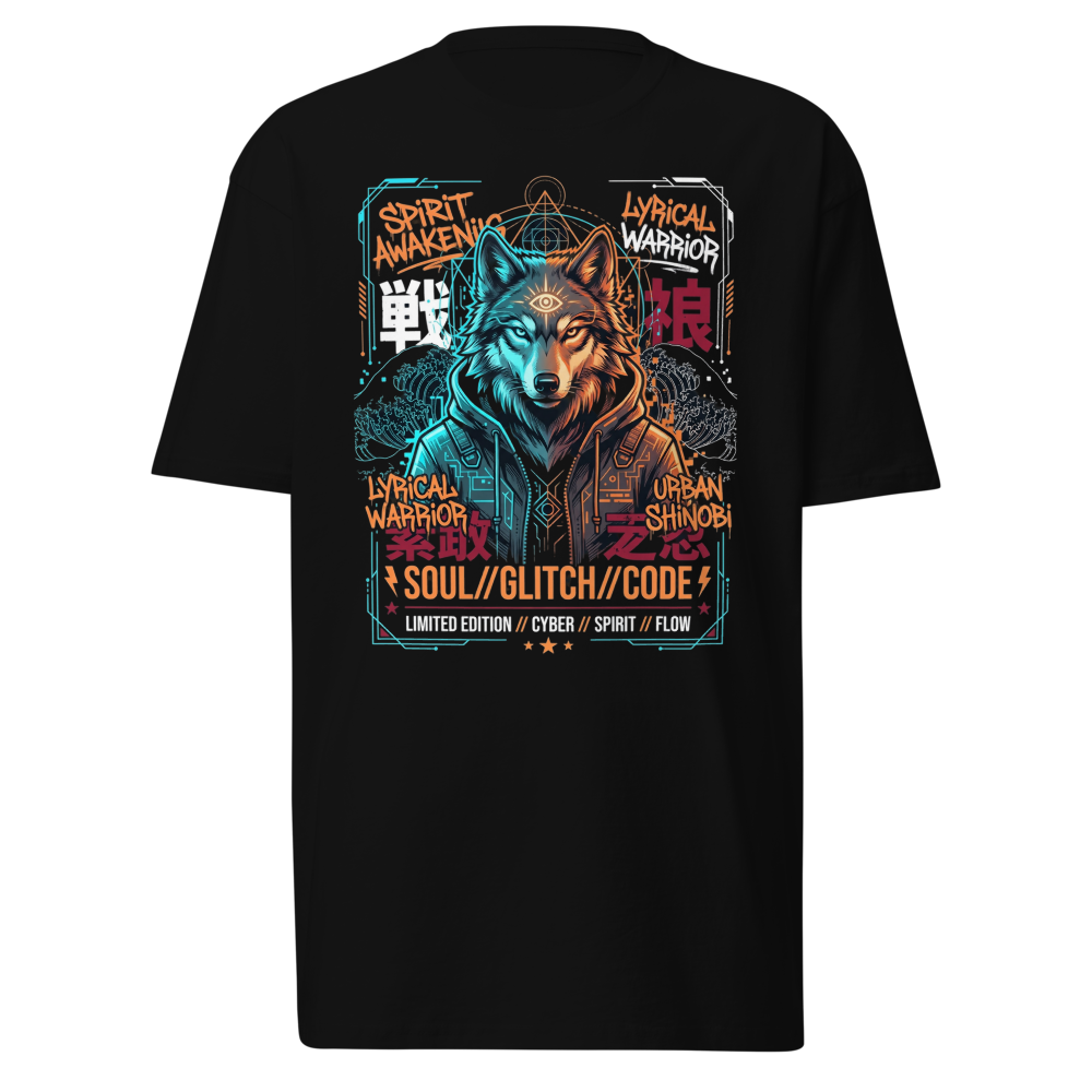 Spirit Warrior Wolf Heavyweight Tee