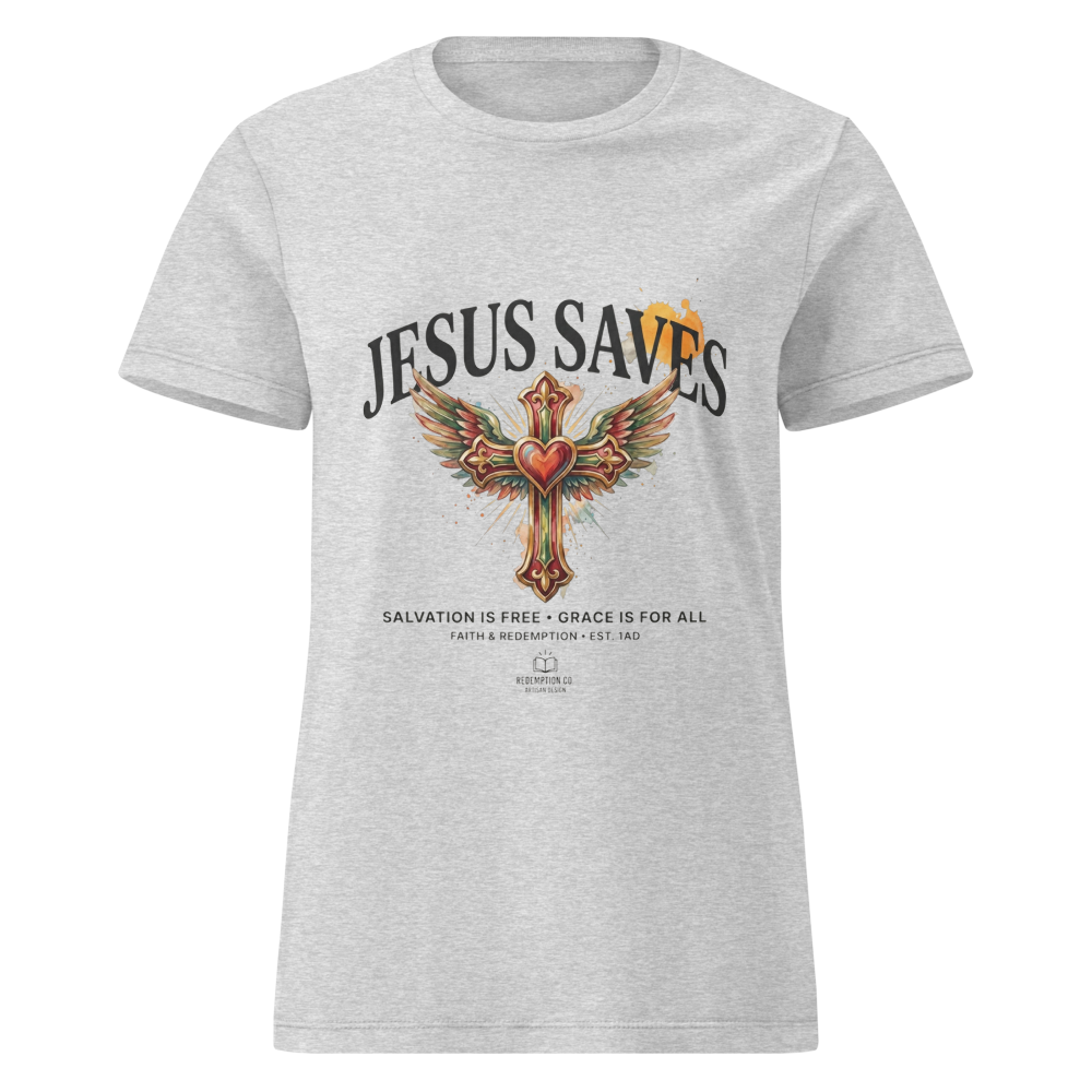 Jesus Saves T Shirt Women Gildan 64000L