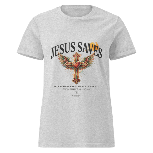 Jesus Saves T Shirt Women Gildan 64000L