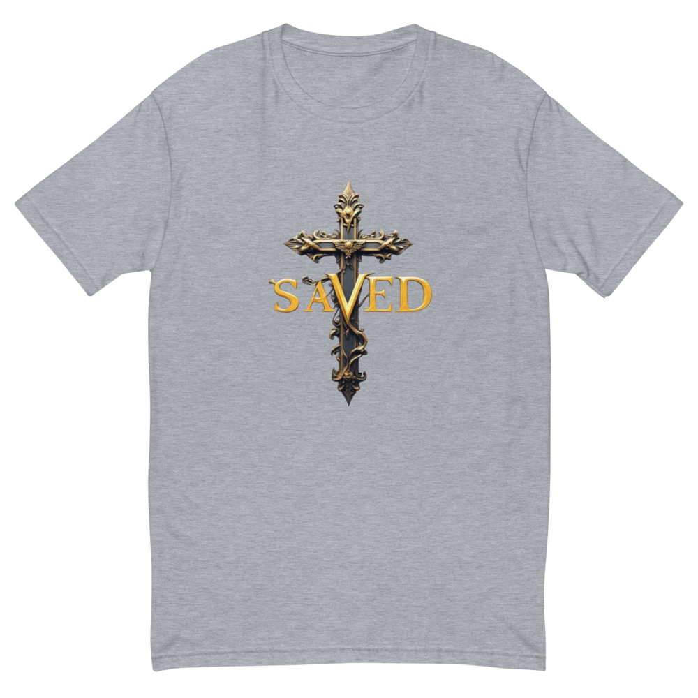 Saved Christian T Shirt Next Level 3600