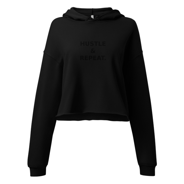 Focus Grind Hustle Repeat Women's Crop Hoodie