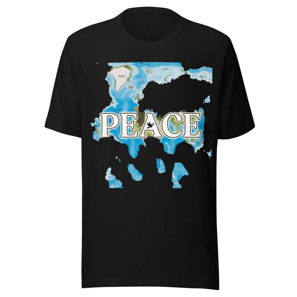 PEACE  Minimalist Inspirational Typography T-Shirt