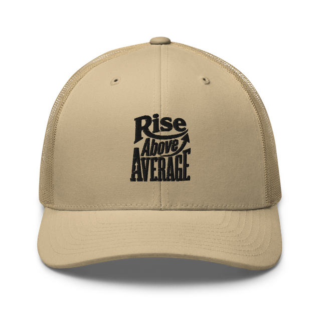 Rise Above Average - Retro Trucker Hat