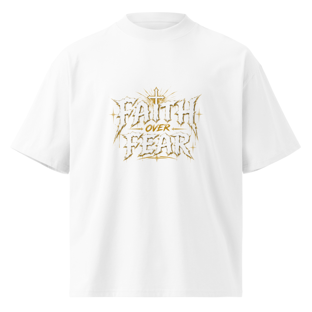 Faith over fear shirt gold