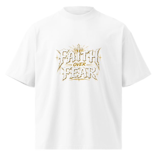 Faith over fear shirt gold