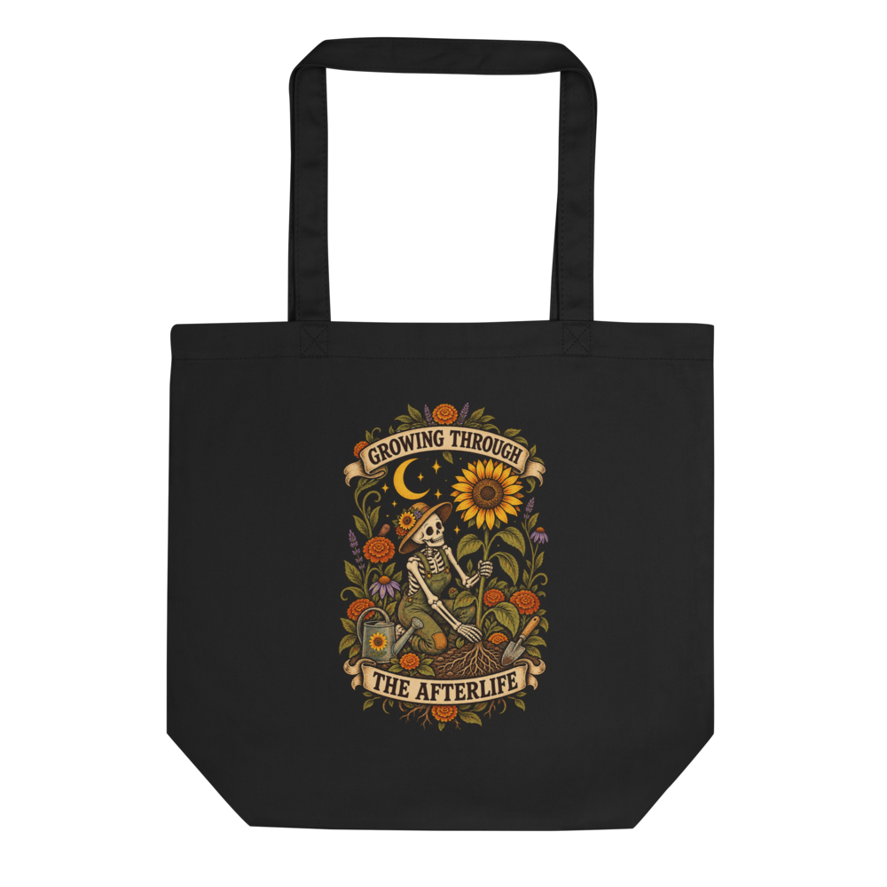 Growing Through the Afterlife Garden Tote Bag