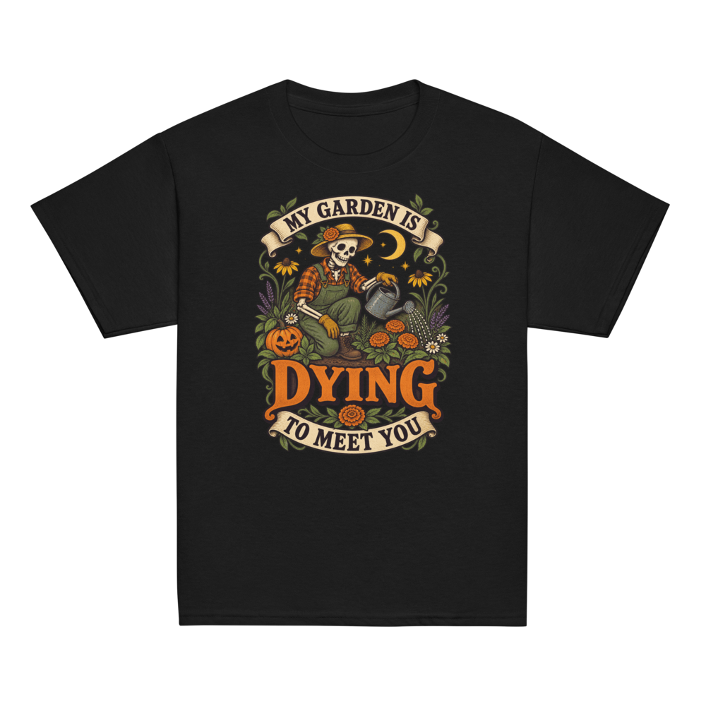 Kids Skeleton Gardener Halloween Shirt