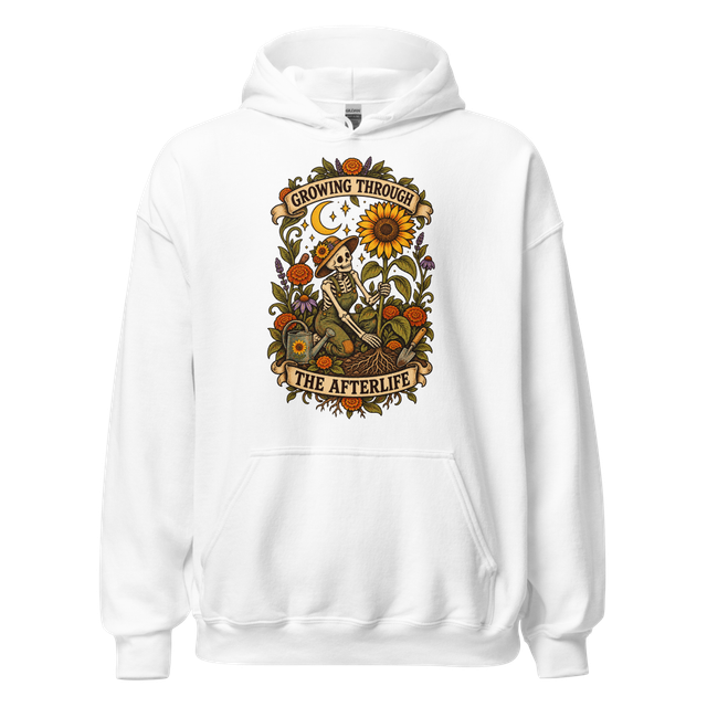 Growing Through the Afterlife Garden Hoodie