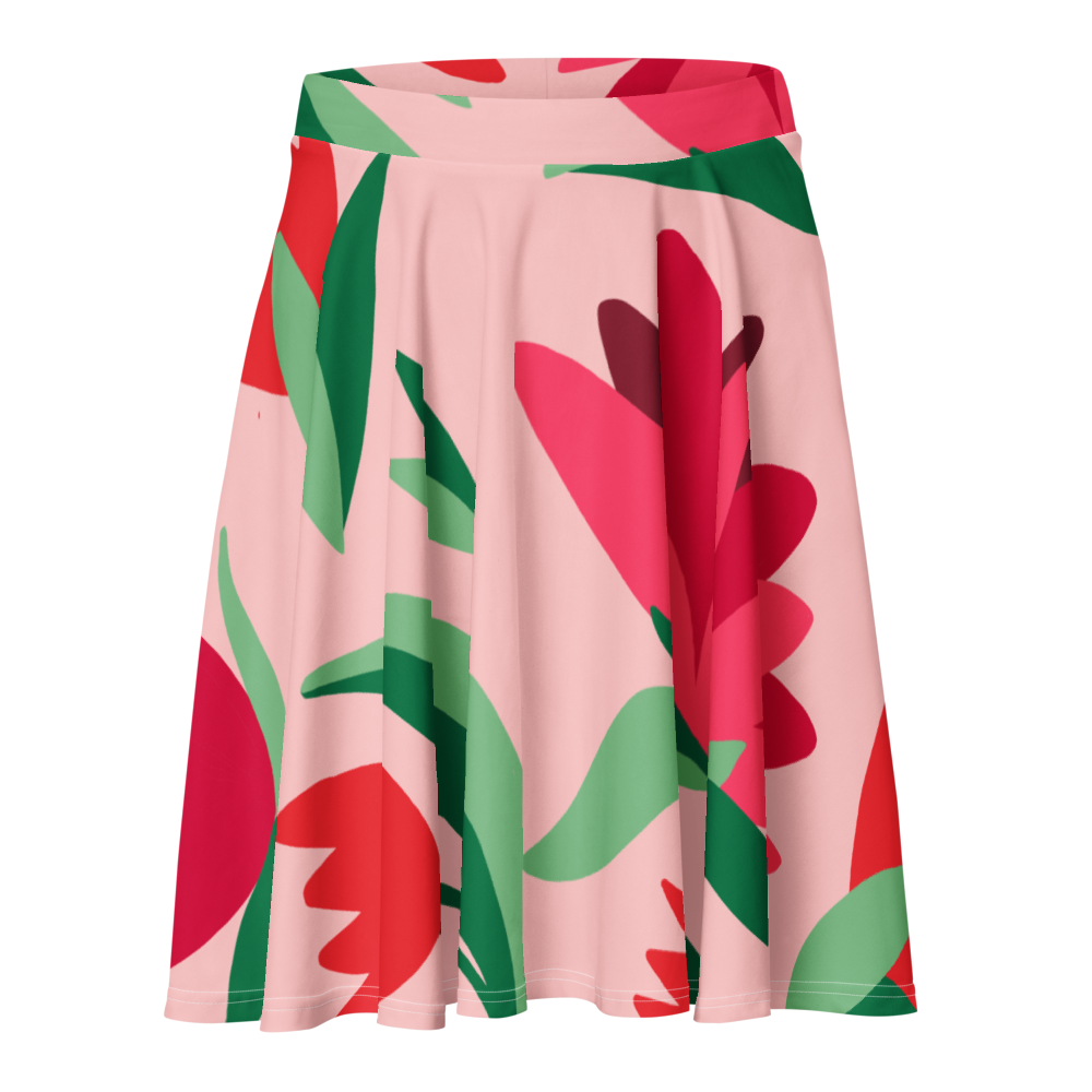 Print Skater Skirt 